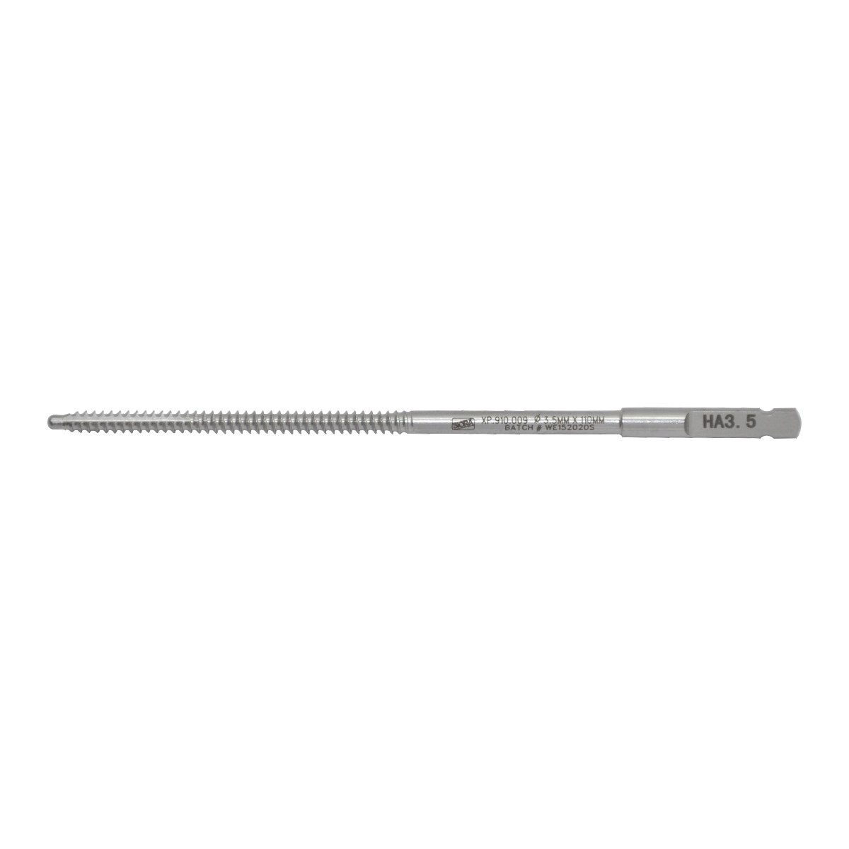 Bone Tap – Quick Coupling End Dia. 3.5mm, Thread Length 65mm, Total Length 185mm