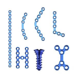 MID 1.5mm Maxillofacial Locking Plates, Screws, & CMF Graphic Implant Set