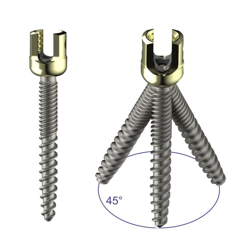 Polyaxial S-Line Dual Thread Pedicle Screw