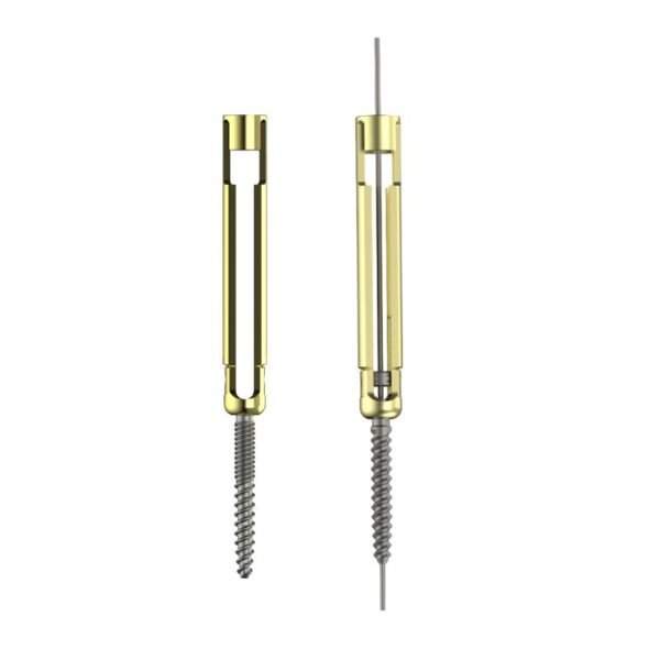 Polyaxial T- Line MIS Dual Thread Fenestrated Pedicle Screw