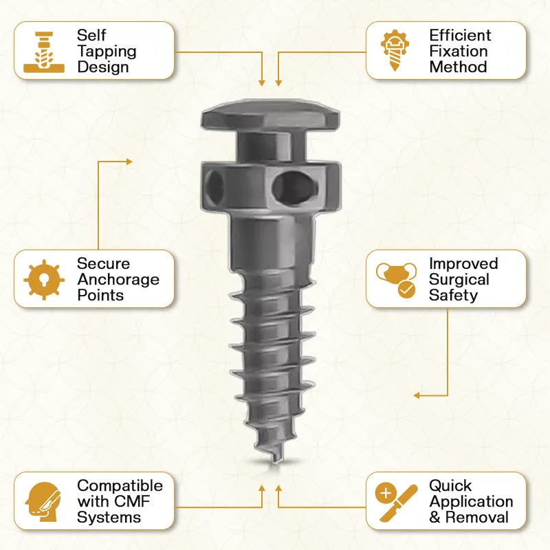 Key Features of CMF Inter Maxillary Fixation Screw