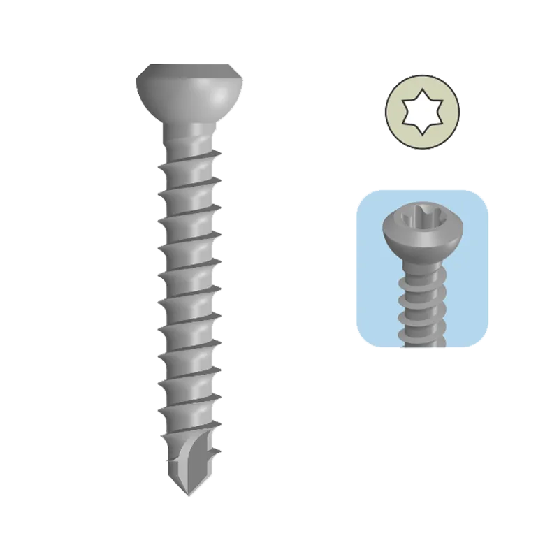 2.4mm Cortical Screw – Self Tapping (STAR DRIVE)