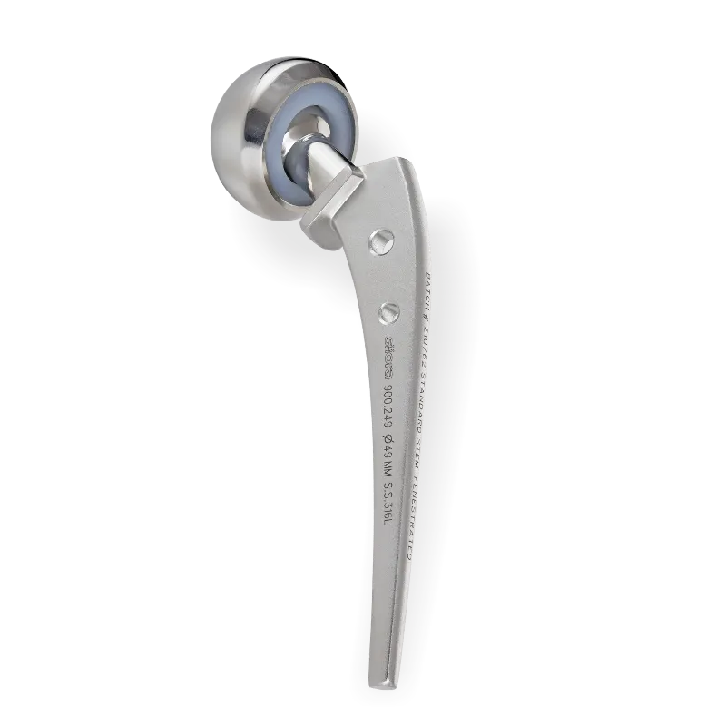 Accuhip Bipolar Prosthesis Standard Stem Fenestrated – Sterile