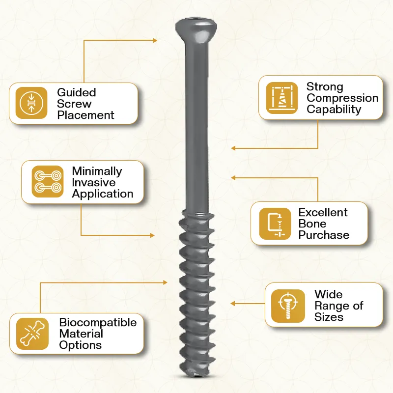Key Features of Cannulated Cancellous Screw System