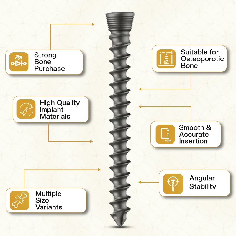 Key Features of Our Locking Large Fragment Screw Set
