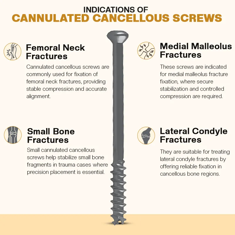 Key Indications of Cannulated Cancellous Screw Fixation System