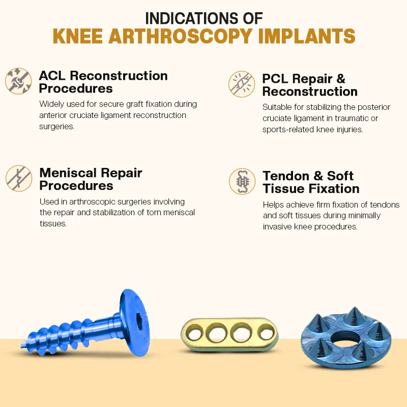 Key Indications of Implants for Knee Arthroscopy