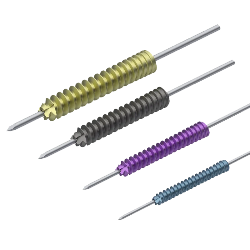headless cannulated compression screw front